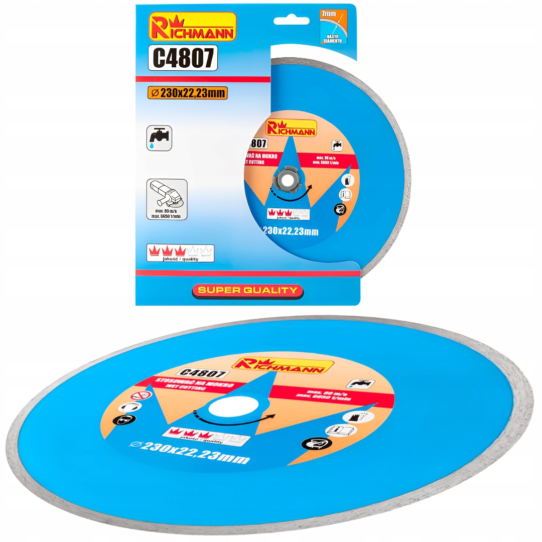 TARCZA DIAMENTOWA PEŁNA 230 MM 22,23 mm