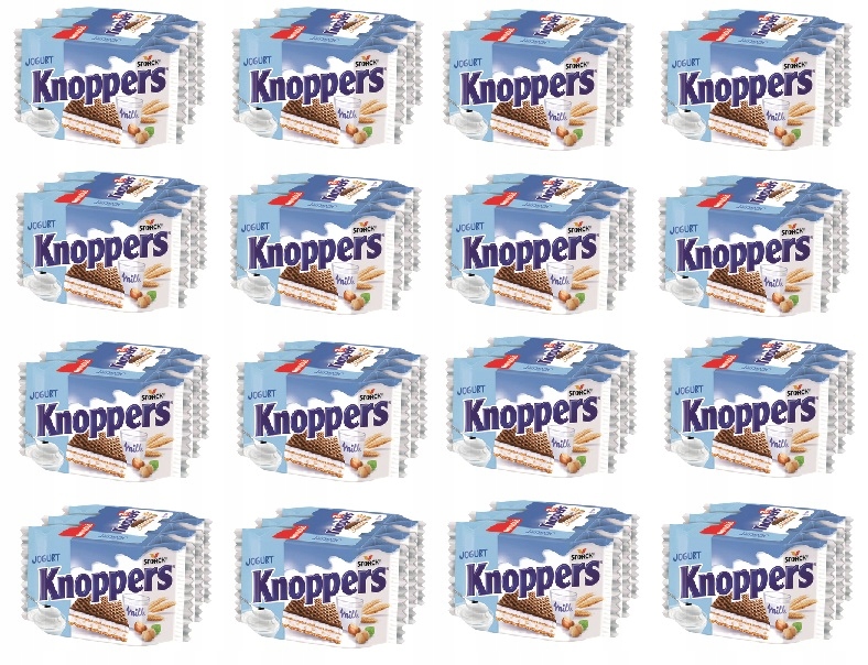 16x 75g Knoppers Jogurt wafelek Karton