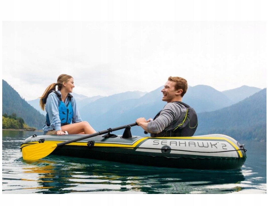 Ponton Seahawk 2 -wiosła+pompka- kpl. 68347 Intex EAN (GTIN) 078257683475