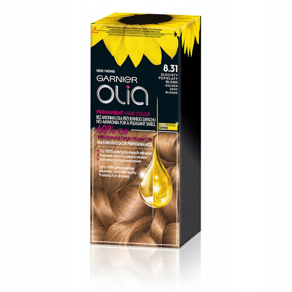 

Garnier farba Olia 8.31 Złocisty Popielaty Blond