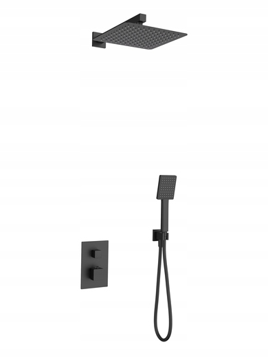 Corsan Podomietkový set Ango Z01TBL Termostat Sprchová hlavica Čierna