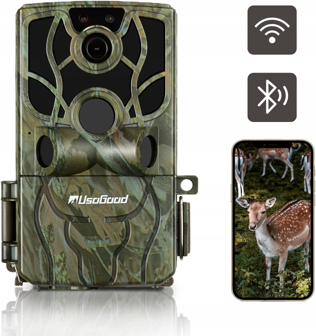 Fotopasca Lesná Pozorovacia Poľovnícka Kamera Usogood TC80 Wifi 4K 48 Mp