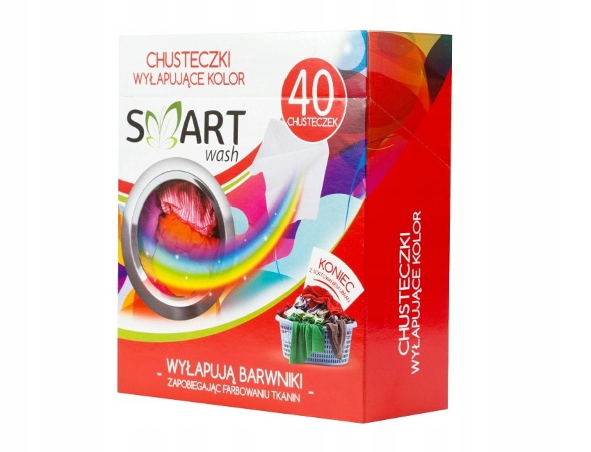 

Smart Wash chusteczki wyłapujące kolor 40szt.