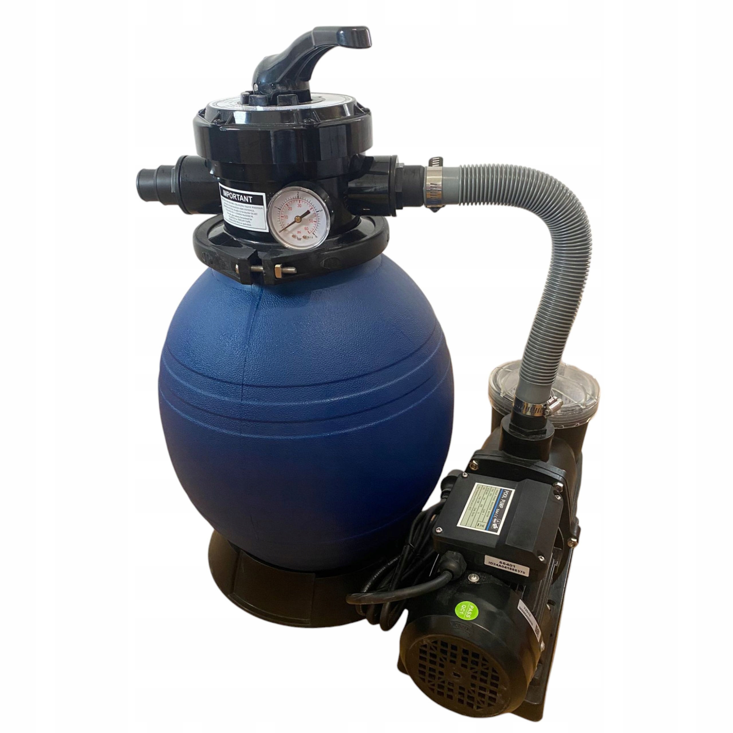 Pískový Bazénový Filtrační Systém S Čerpadlem A 4-CESTNÝM Ventilem