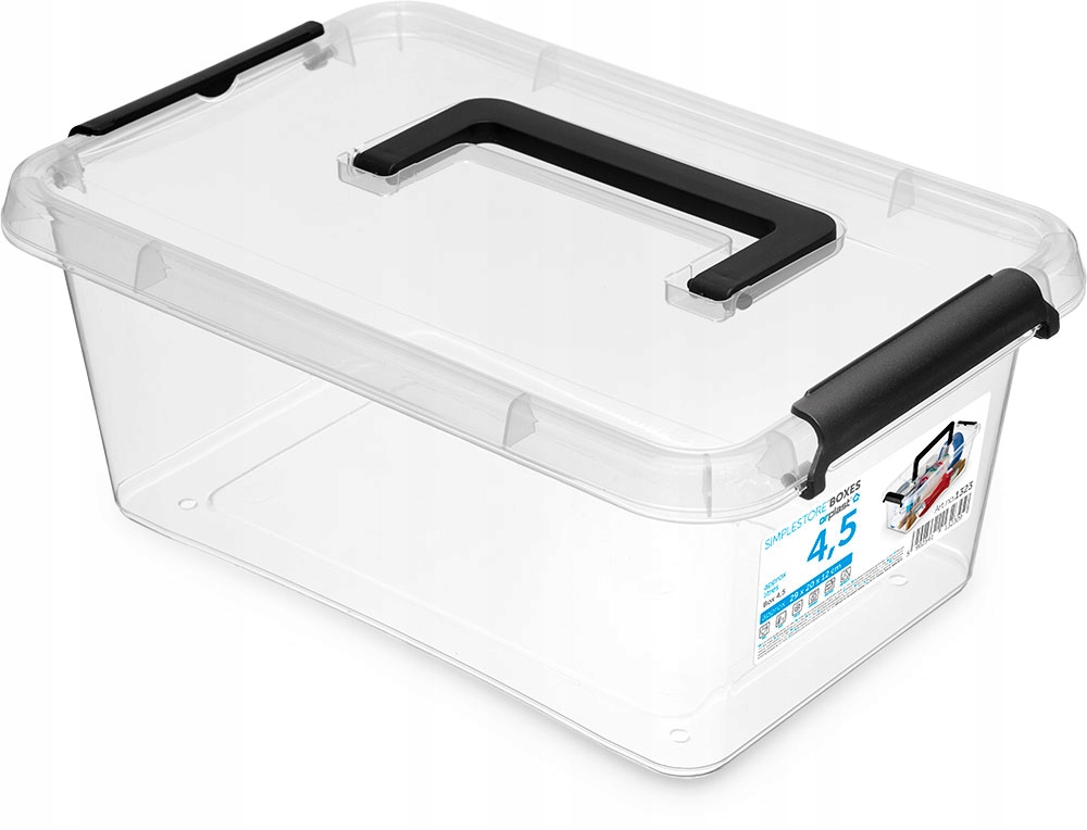 

Pojemnik organizer plastikowy pudło pokrywa 4,5l