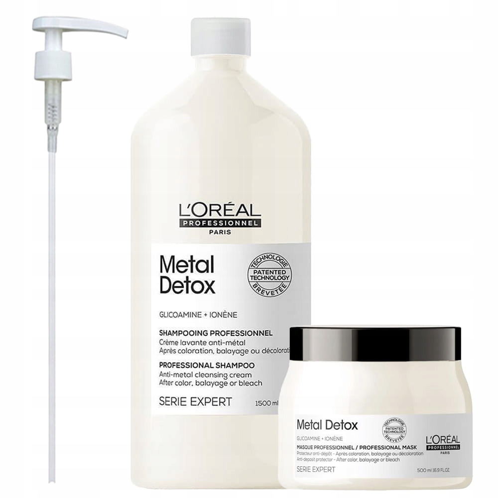 Loreal Metal Detox sada neutralizující kovy šampon 1500, maska 500 ml