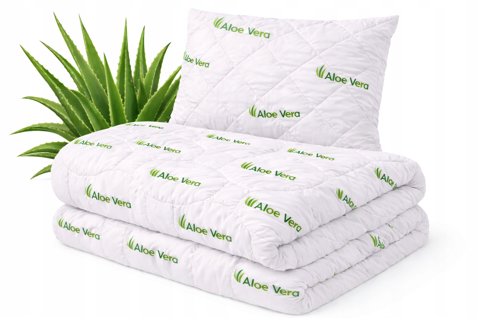 Set Přikrývka Aloe Vera 160x200 celoroční polštář 70x80 antialergická