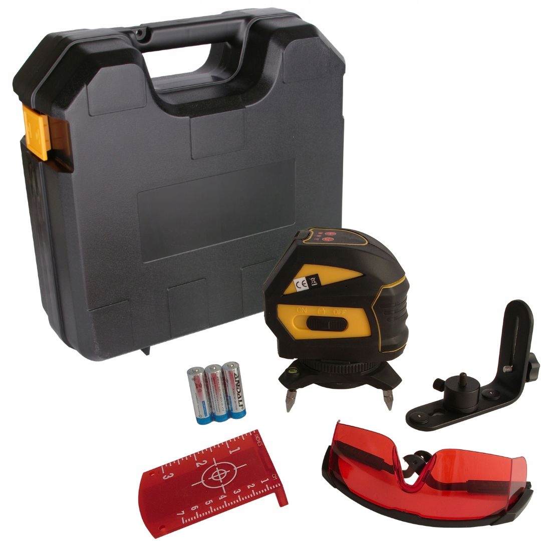 LASER LINIOWY CZERWONA WIĄZKA Z WALIZKĄ SAMOPOZIMUJĄCY LAMIGO CROSS 2