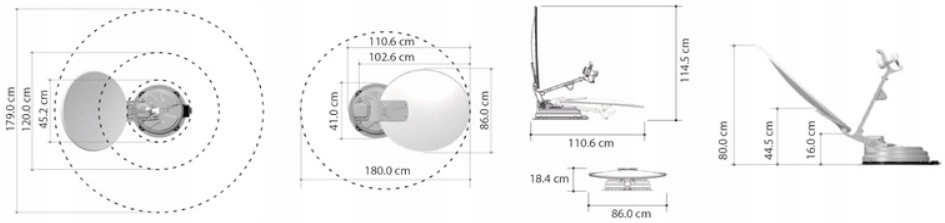 ANTENA SATELITARNA CARBEST MULTI SAT X85 TWIN SKEW Part number 49633