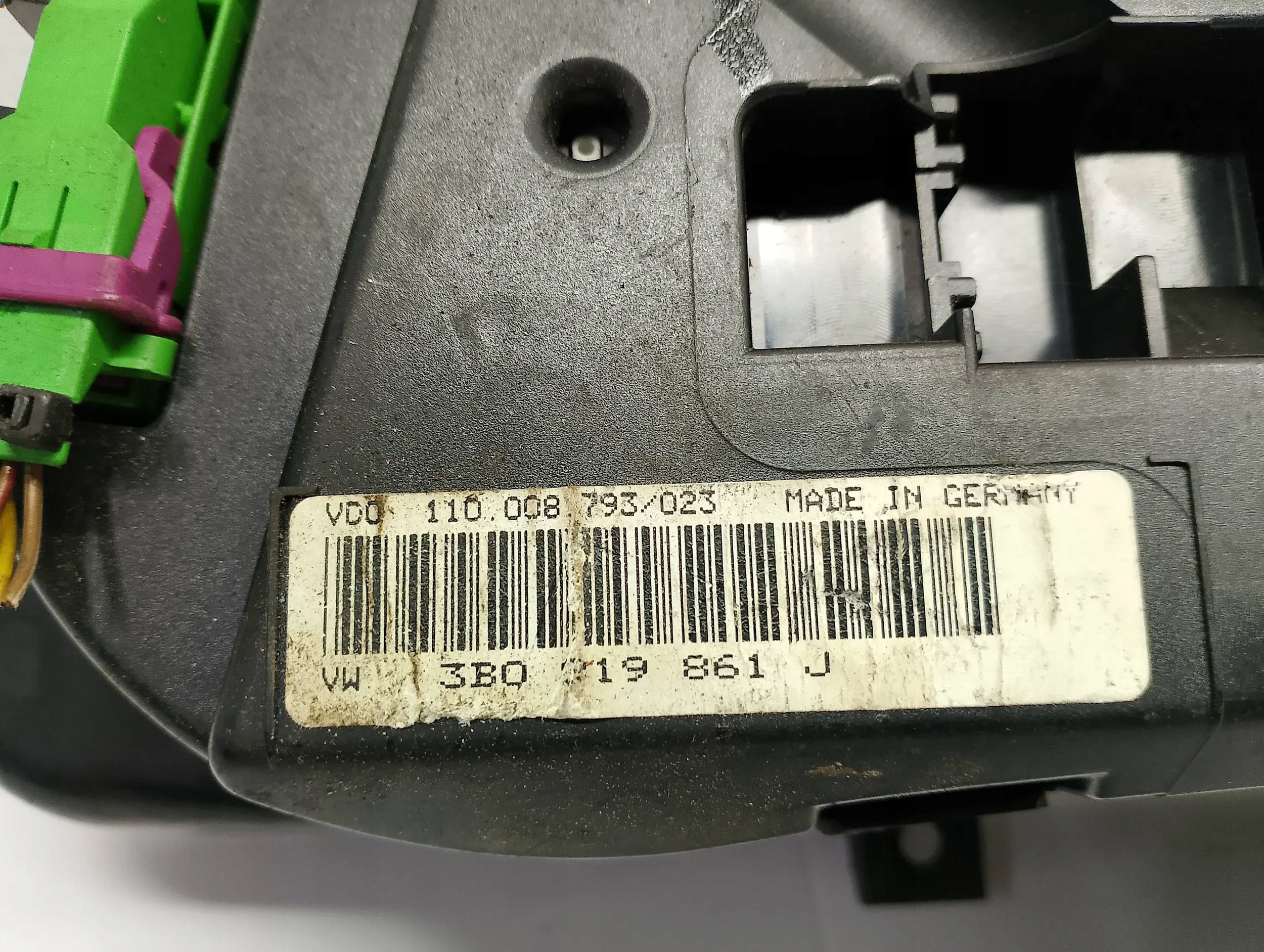 dials clock VOLKSWAGEN PASSAT B5 1.9 TDI 3B019861J