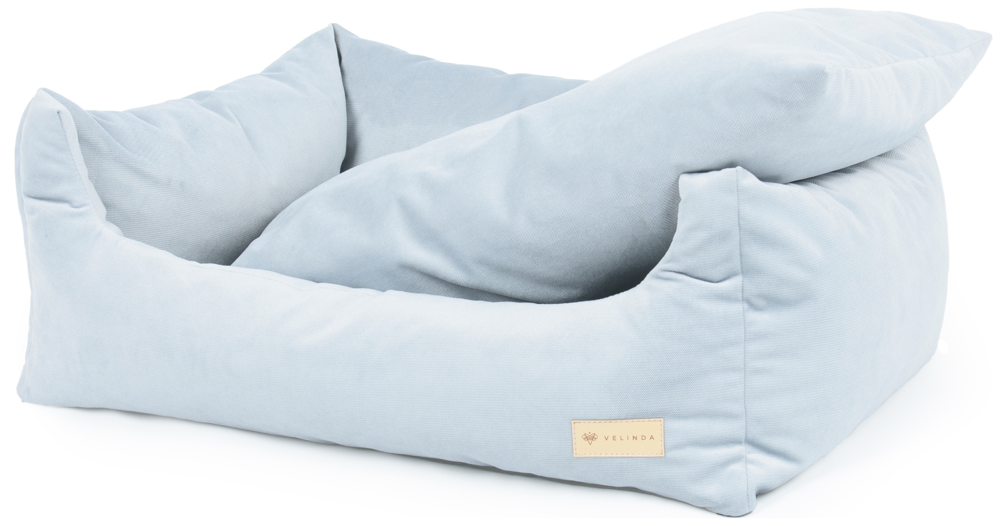 Levně Pelíšek pro psa 80x60 cm Měkká pohovka Polštář Šedá barva