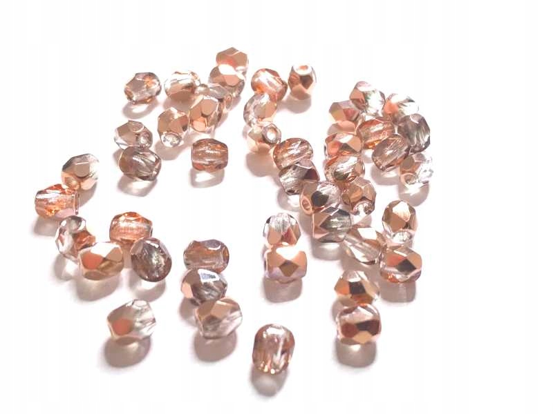 Koraliki Fire Polish 00030/27101-Crystal Capri Gold 40 szt. 4 mm