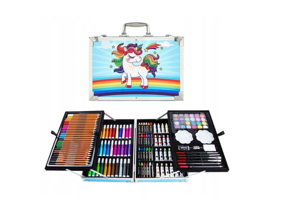 ZESTAW DO MALOWANIA DLA DZIECI Artystyczny Walizka