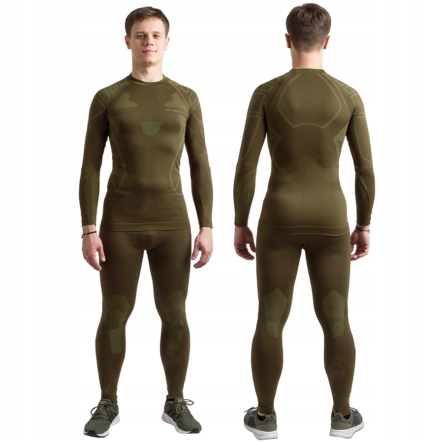 Komplet Ciepła Bielizna Termoaktywna Brubeck Ranger Protect Męski 2XL