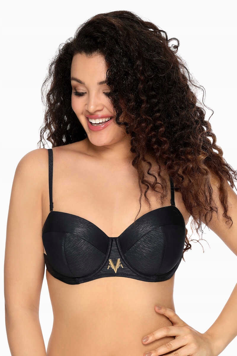 Ava Plavková podprsenka vyztužená podprsenka k oblečení Sk 148 černá 65H