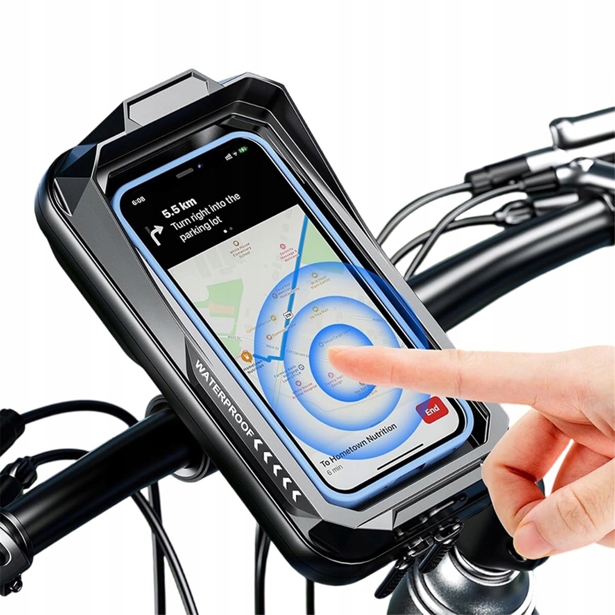 Etui Rowerowe Organizer Rowerowy Wytrzymały Odpinany Usztywniony Na Telefon