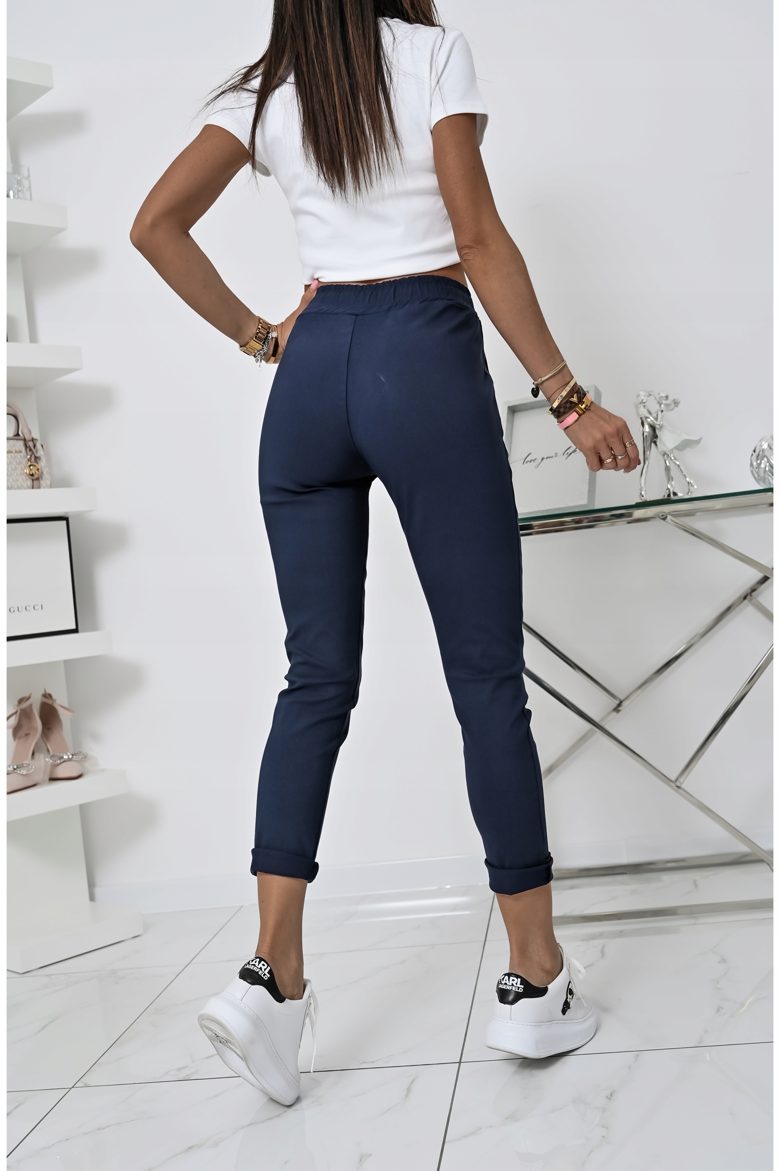 ELASTYCZNE WIOSENNE CYGARETKI JUNIORE! WZ.9 XL Stan (wysokość w pasie) średni