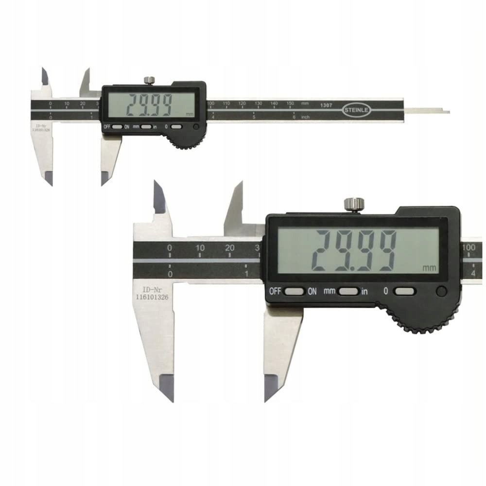 STEINLE Cyfrowa Suwmiarka 150 mm Dokładność 001 mm Pomiar Głębokości