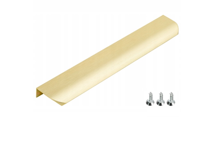 UCHWYT MEBLOWY KRAWĘDZIOWY ZŁOTY MAT 320/340