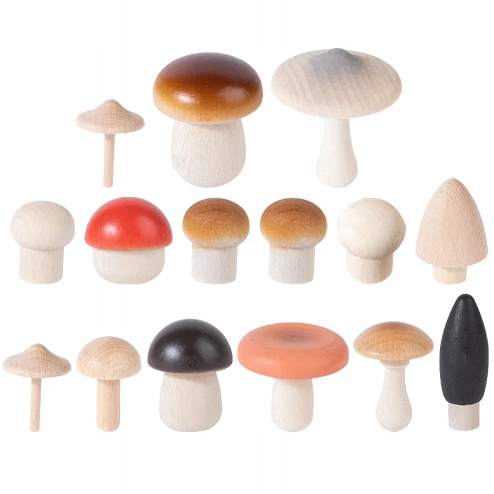 Simulated Mushroom Wood Fake Mushrooms Crafts • Cena, Opinie