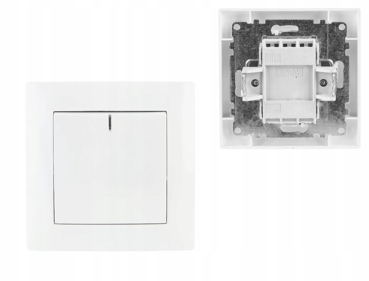 

Wesa Włącznik Pojedynczy Światła Podświetlany