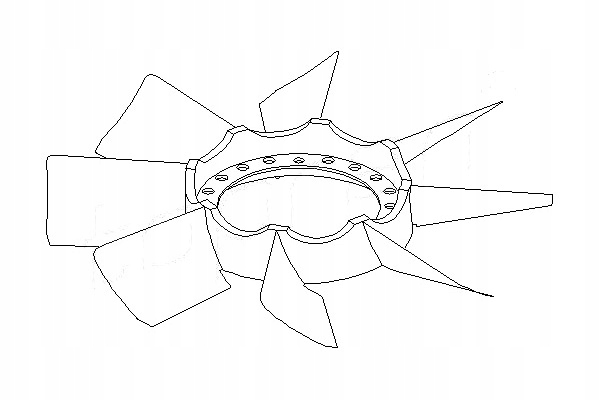 TOPRAN WIATRAK WENTYLATORA (ILOŚĆ ŁOPAT 8) AUDI A4