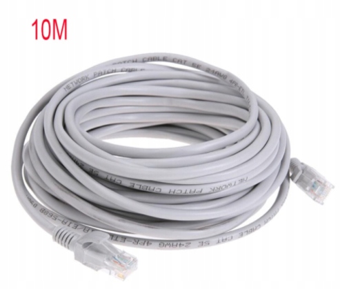 Kabel sieciowy LAN UTP 5E RJ-45 10m Ethernet