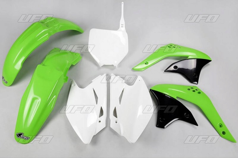 Ufo Sada Plastov Kawasaki Kxf 450 07 Farba Oem (zelená/biela)