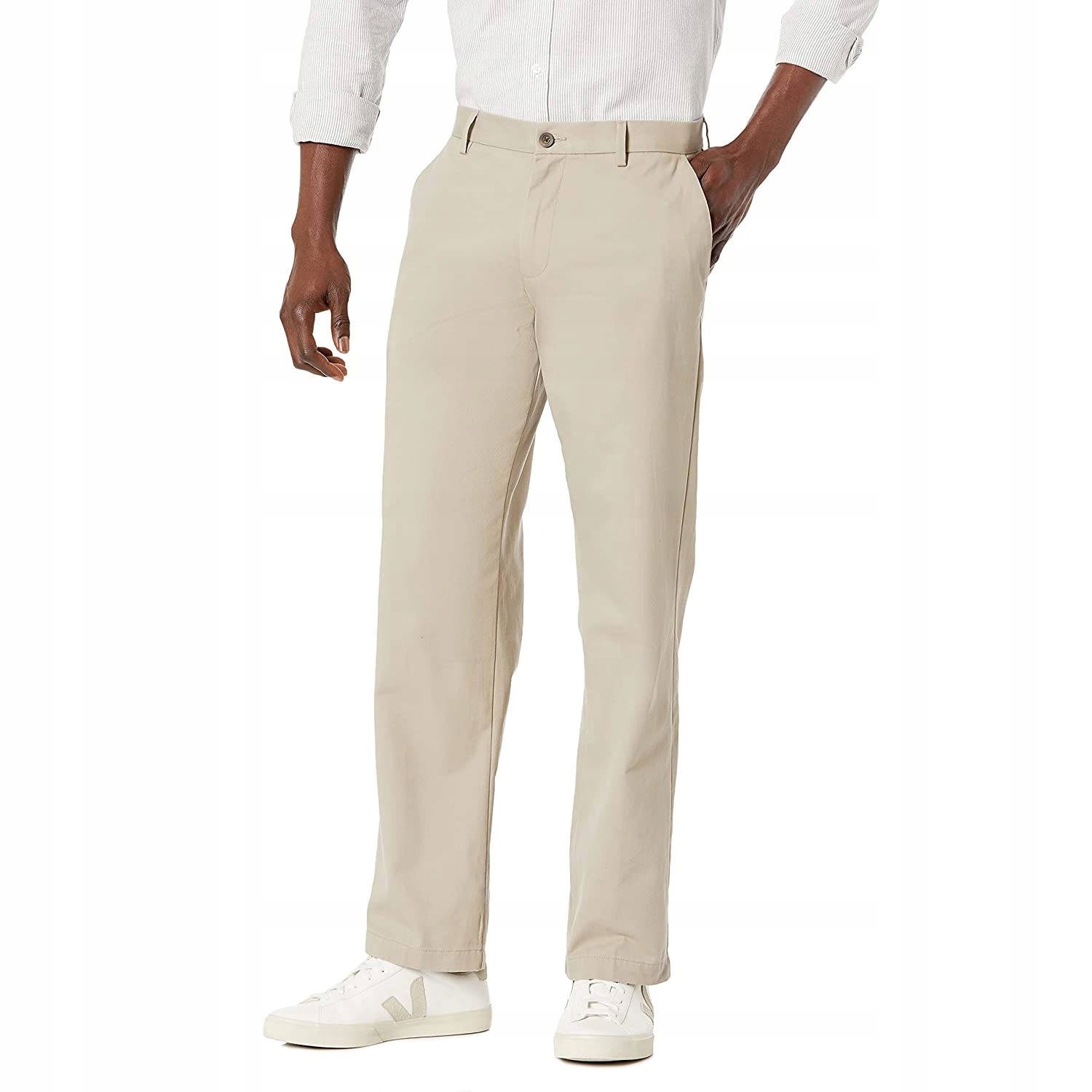 

Spodnie Męskie Beżowe Proste Khaki ROZ.36W/30L