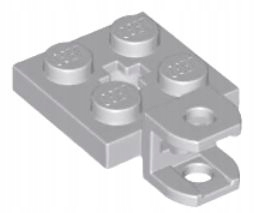 LEGO 2X2 С ФИКСАТОРОМ, КРЮК СВЕТЛО-СЕРЫЙ 63082