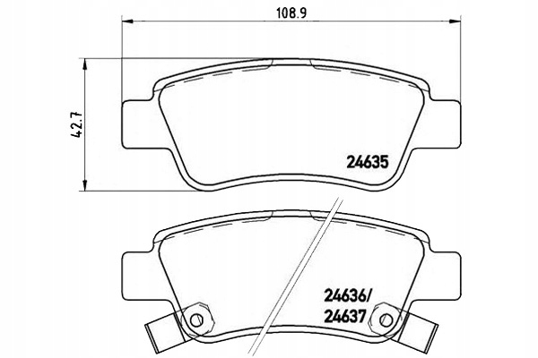 Brembo Brzdové Destičky Honda Cr-v III 07- Zadní Asistent řidiče #28