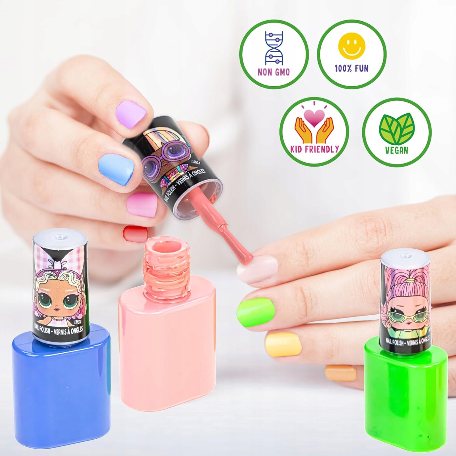 LAKIERY DO PAZNOKCI DLA DZIECI Z LOL SURPRISE TOWNLEY NAKLEJKI 6714 Kod producenta 6714