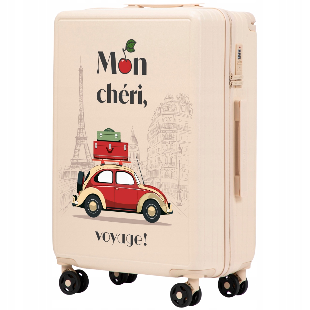 Cestovní kufr XL, registrované zavazadlo do letadla na 4 kolečkách z Abs Wings