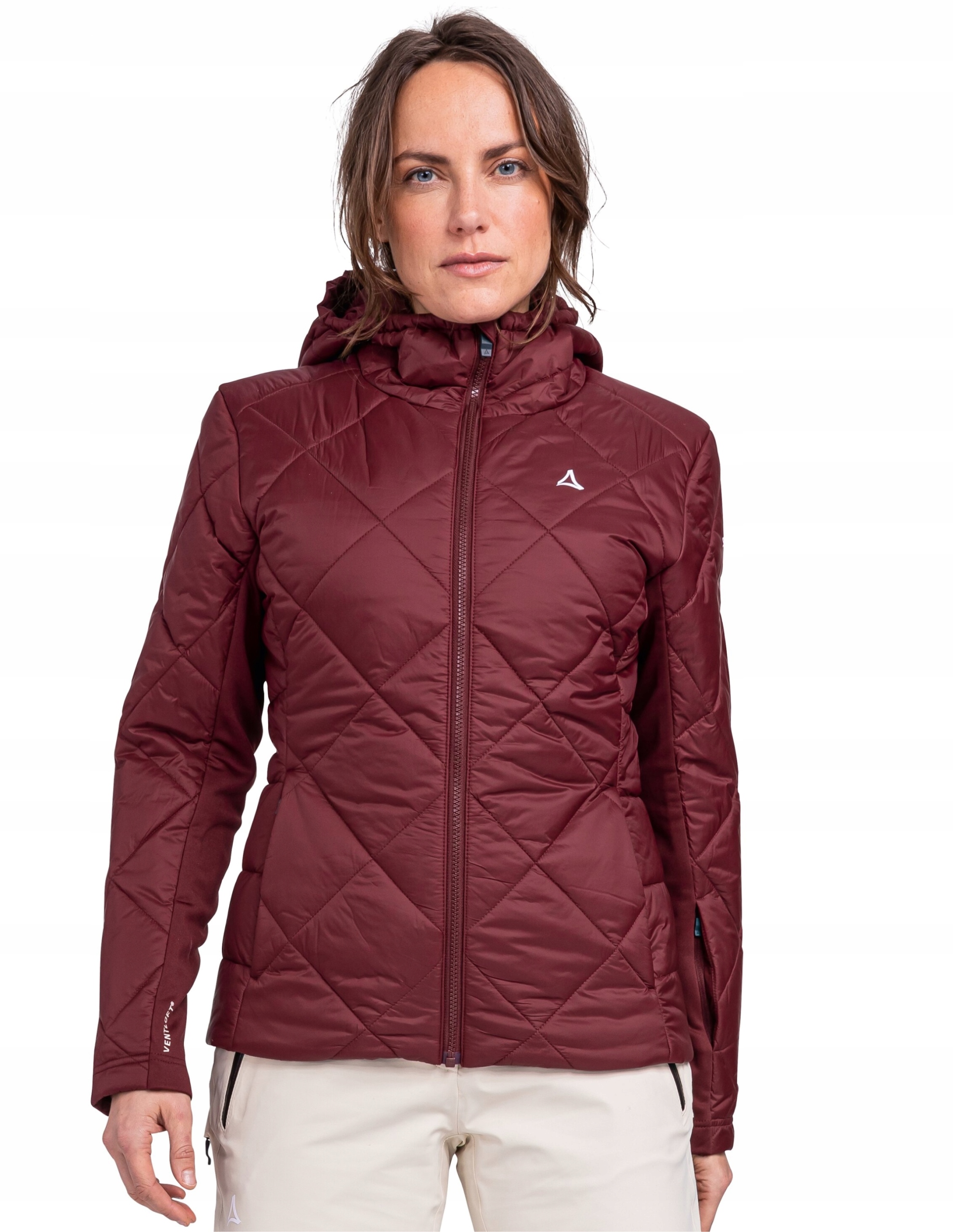 Dámská hybridní bunda Schöffel Pontresina 40 Bordová