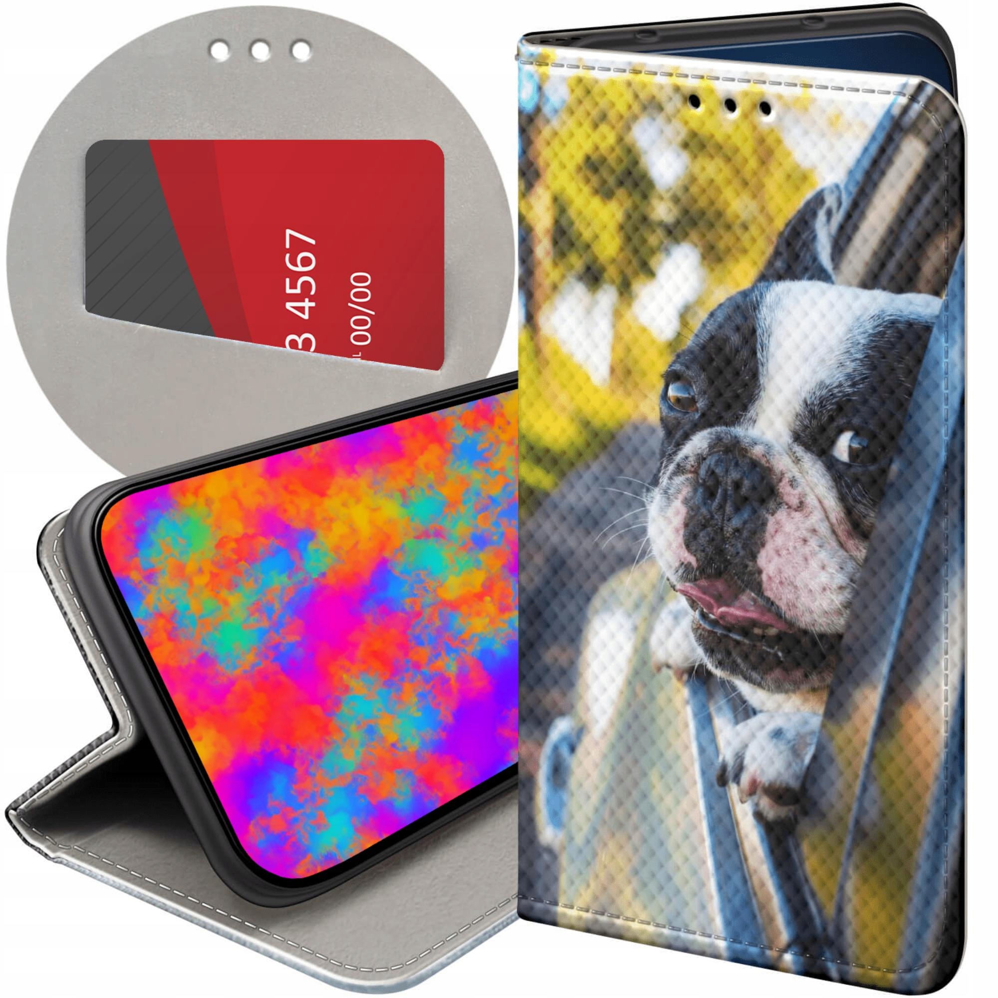 Etui Z Klapką Do Honor 400 Mops Buldog Francuski Angielski Futerał