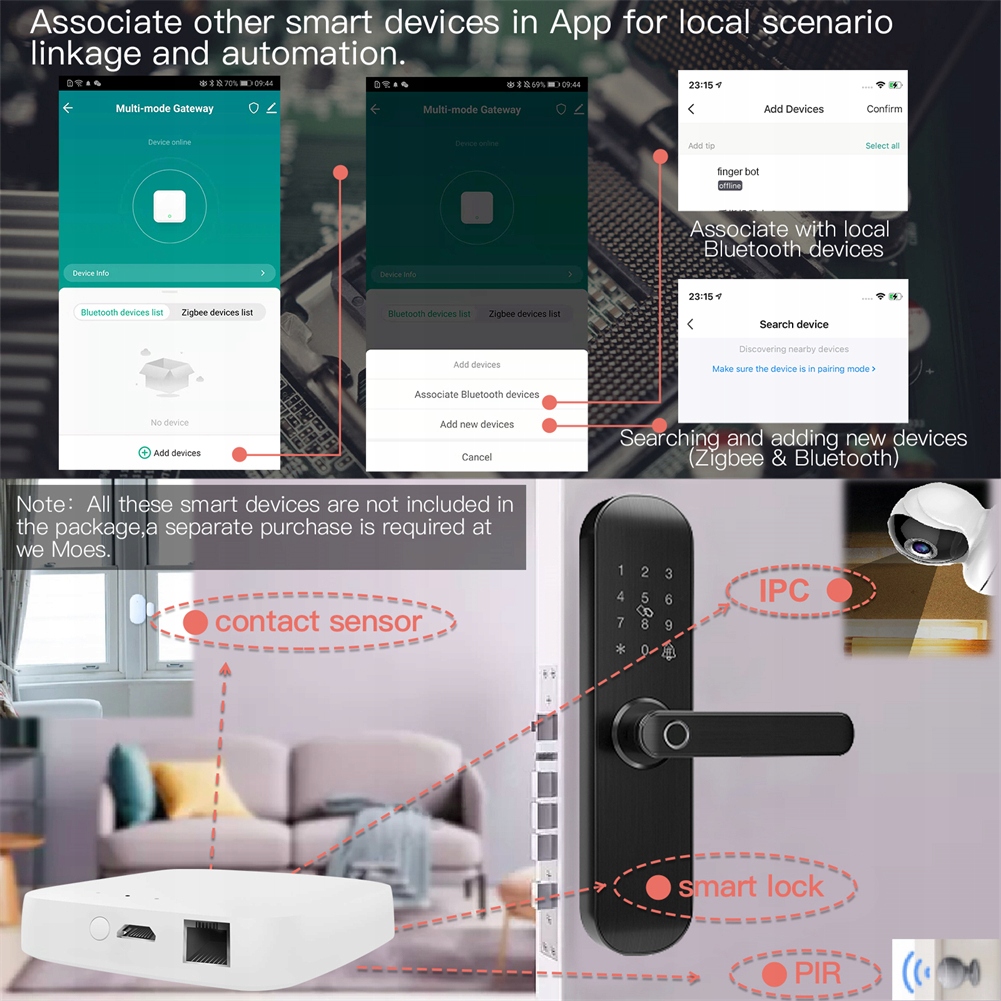 Tuya Zigbee Wired Smart Gateway Hub LAN BlueTooth Marka Arhatreya