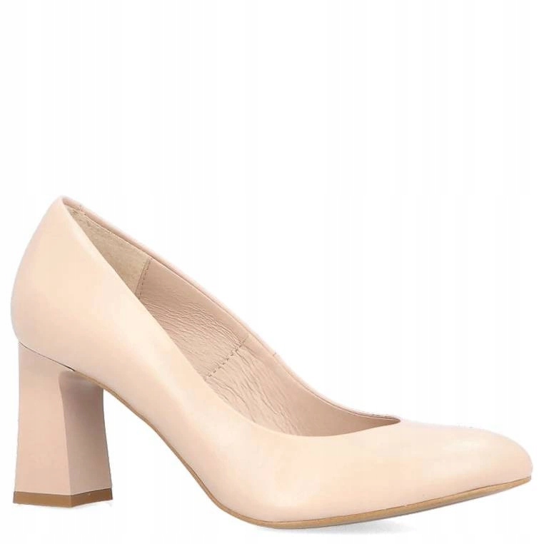 Klasické lodičky na podpatku Kotyl 1273 Béžové 36