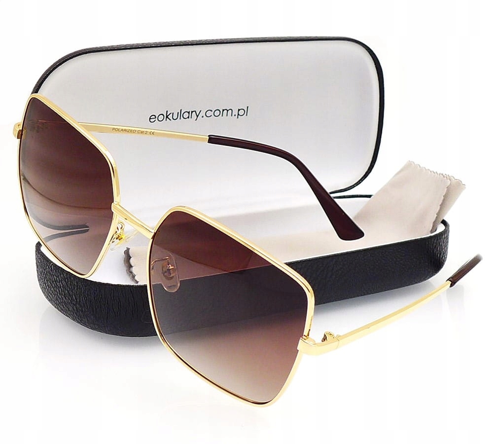 

Okulary Damskie Kwadratowe Polaryzacja Etui