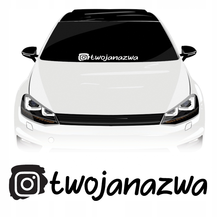

Instagram 5 Naklejka na szybę 50 cm