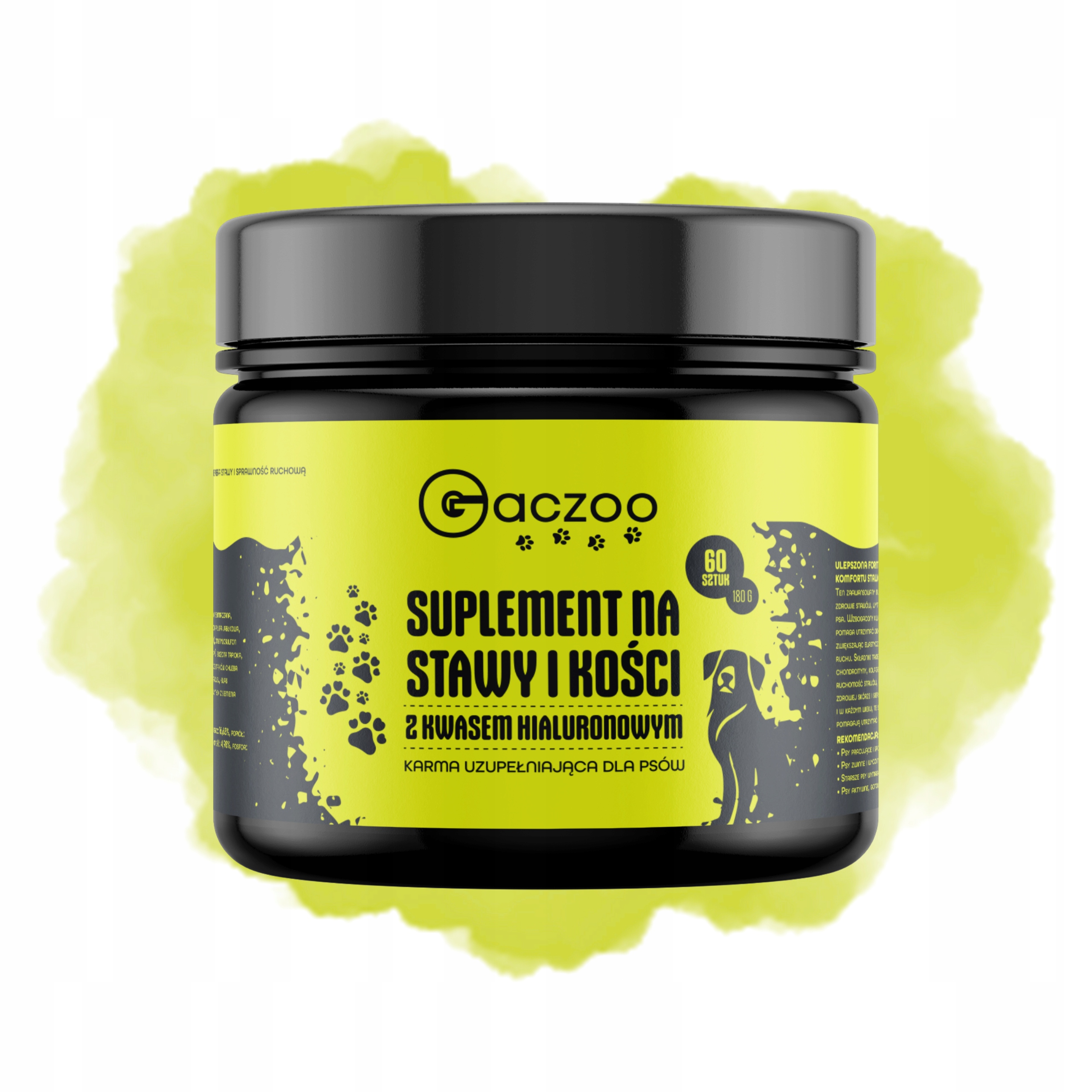 Levně Doplněk stravy pro psa Gaczoo na klouby a kosti 60 ks 180 g zdravá lahůdka