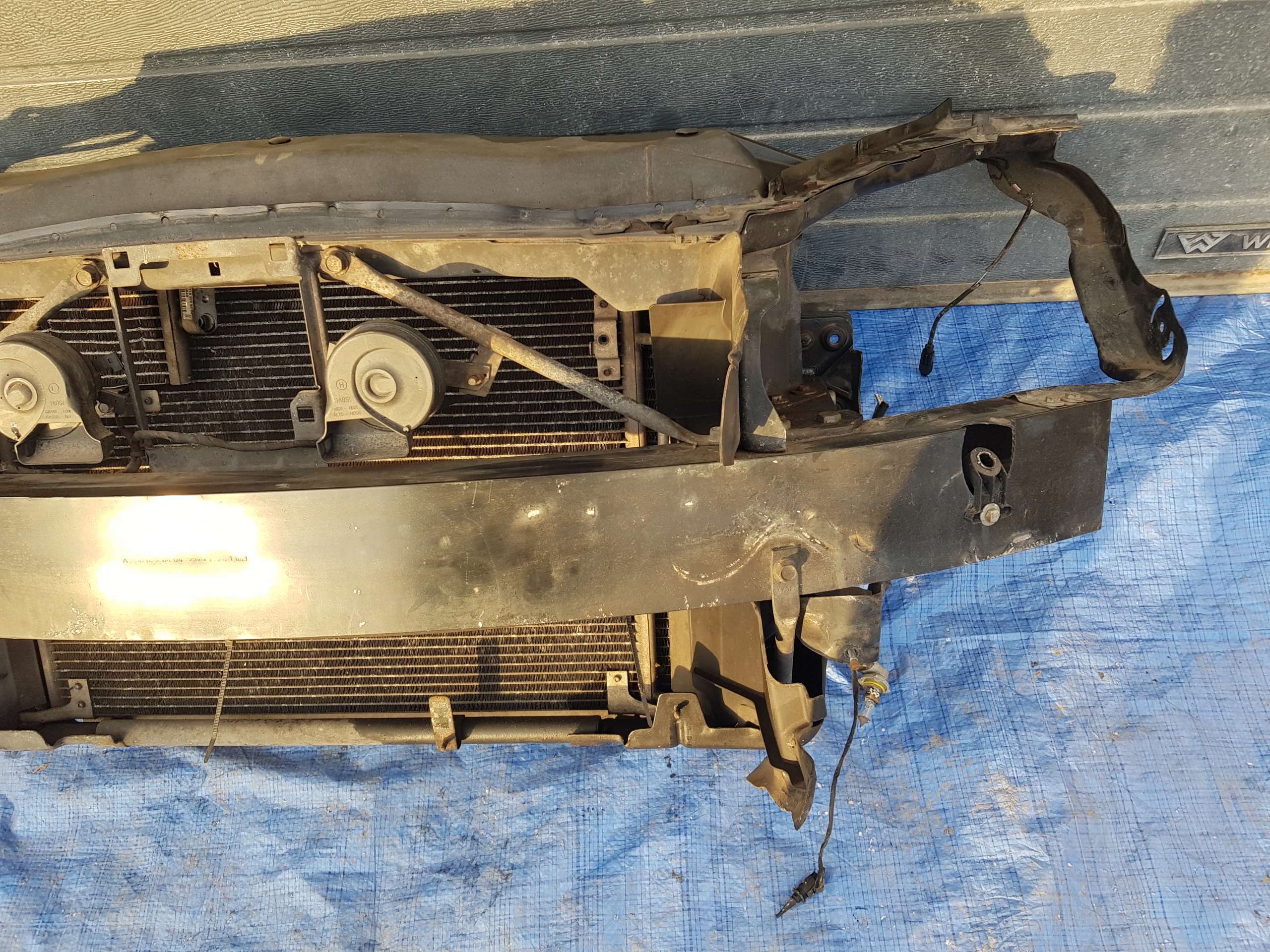 support panel for radiators radiator MERCEDES SL R230 W230 500 5.0 V8
