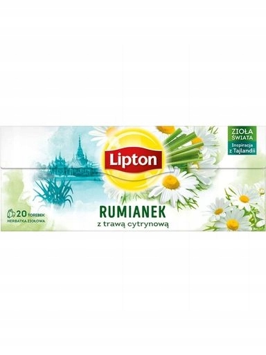 Levně Lipton Bylinky světa čaj Heřmánek s trávou 20 Ks