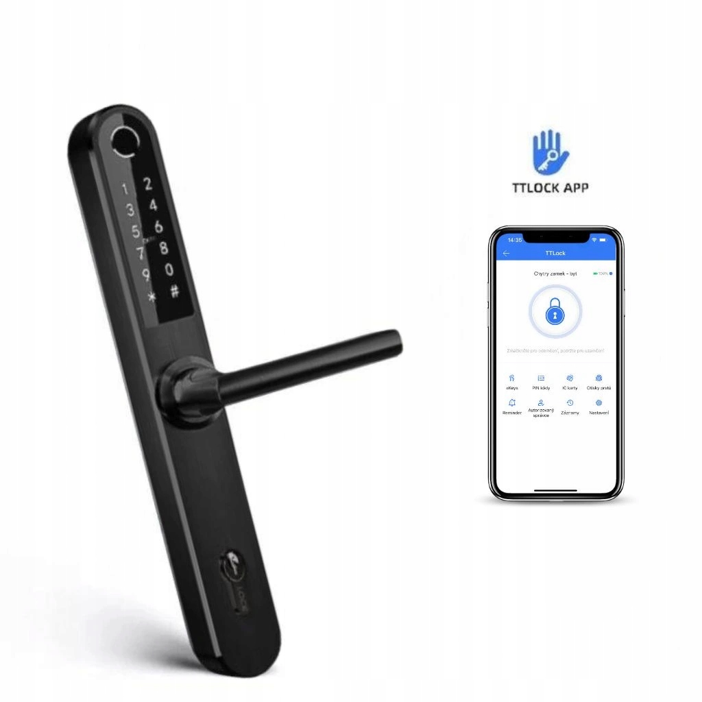 Bot Chytrá klika TTLock V1 72-92mm variabilné čierna