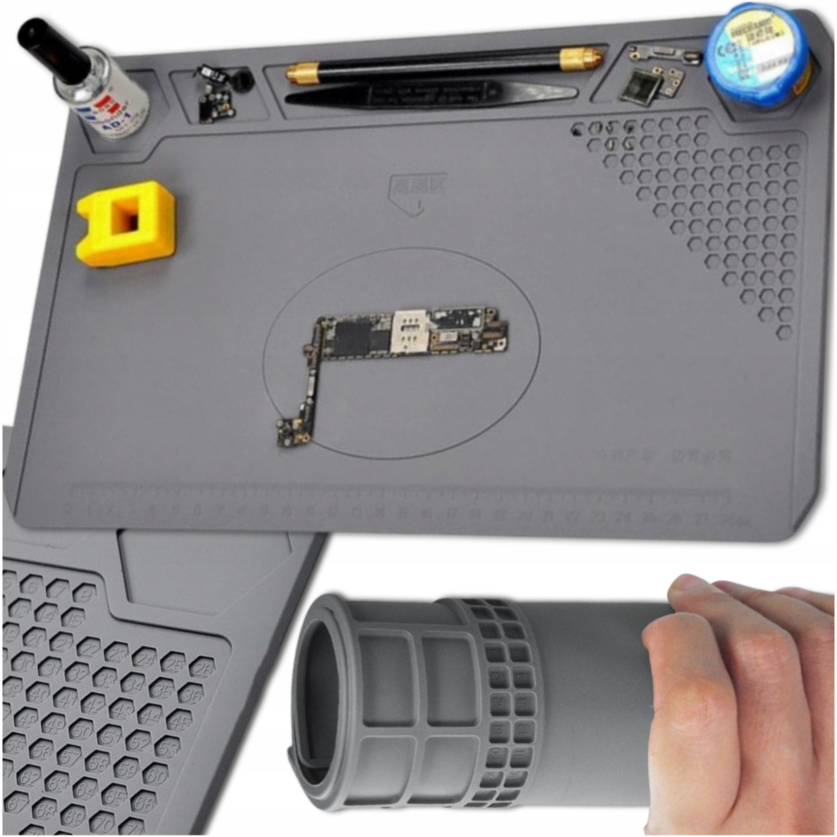 Mata stołowa Modeus szary 35 cm x 22 cm