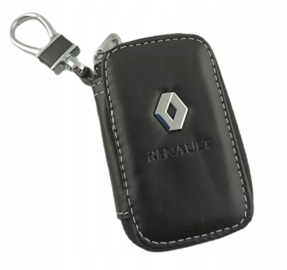 Renault Etui Pokrowiec Skórzany Na Kluczyk Czarny