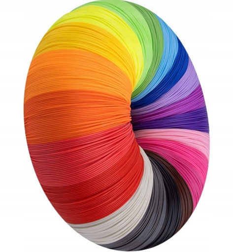 WKŁAD DO DŁUGOPISU 3D FILAMENT 100m PLA | 20 KOLORÓW | 20x5M 3D PEN EAN (GTIN) 5906076283376