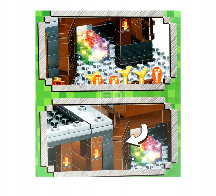 KLOCKI MINECRAFT MY WORLD 778EL DUŻA WIOSKA Wiek dziecka 5 lat +