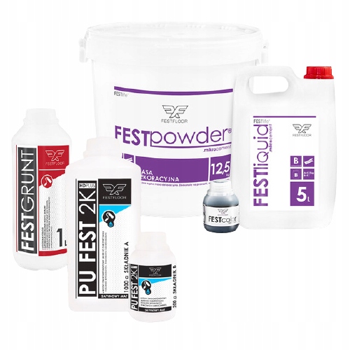 mikrocement FESTFLOOR LIFE Zestaw 10m2 Zrób to Sam