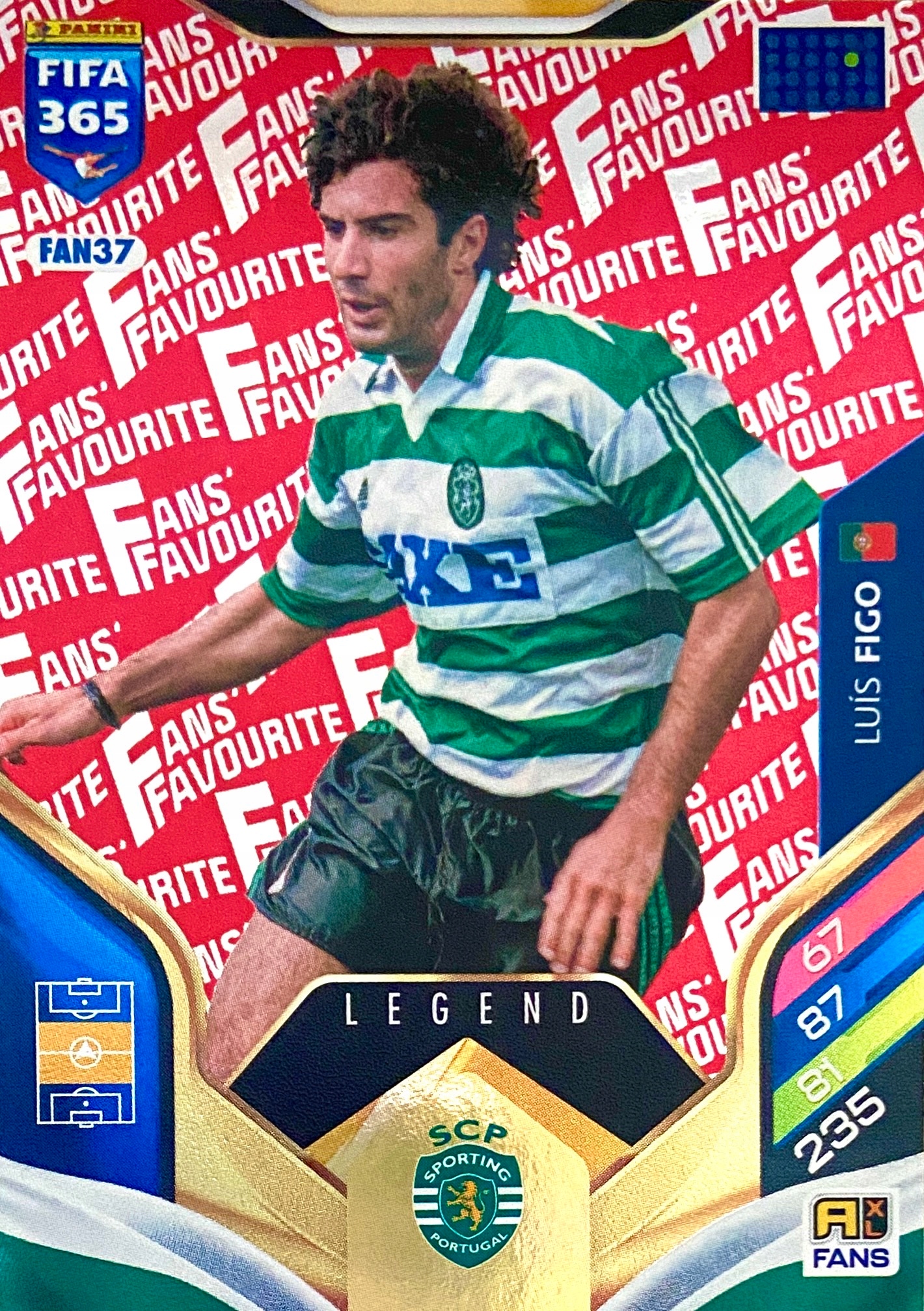 Fifa 365 2026 Fans Favourite Legend red FAN37 Luis Figo Sporting