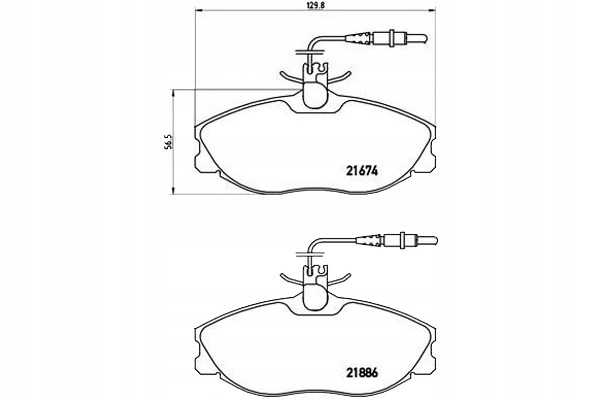 Brembo Brzdové Destičky Peugeot 406 1.9-3.0 95- Br